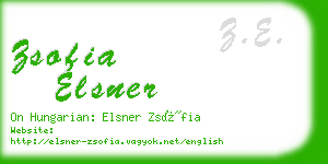 zsofia elsner business card